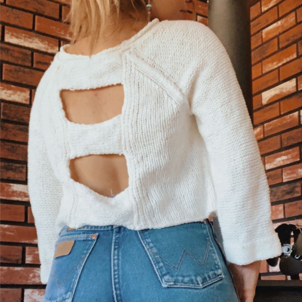White Knit Sweater